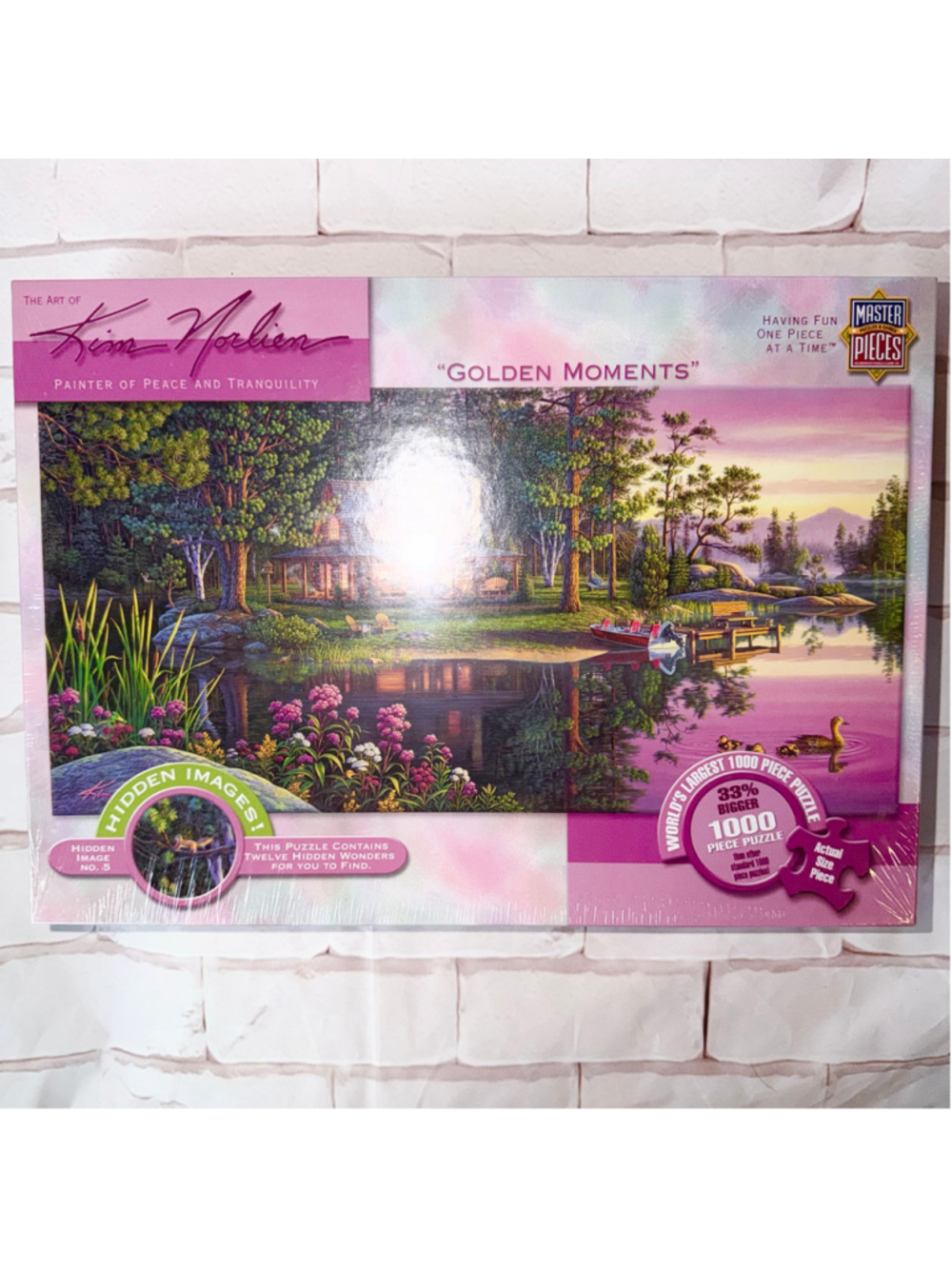 New Sealed Master Pieces Kim Norlien Golden Moments 1000pc Jigsaw Puzzle